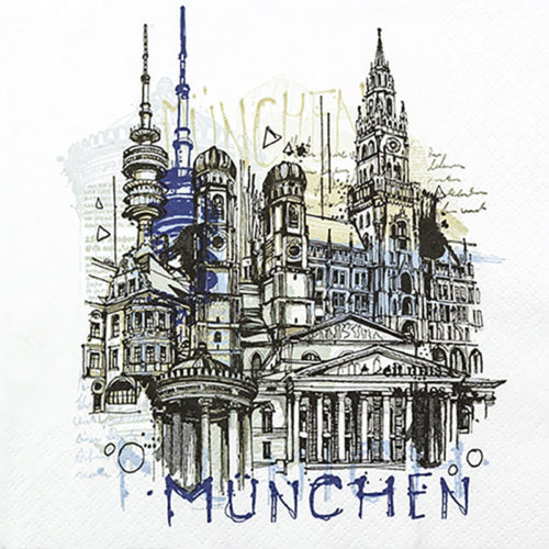 Muenchen, München, Hauptstadt Deutschland, Serviette