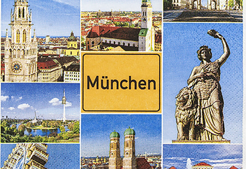 Muenchen, München, Hauptstadt Deutschland, Serviette