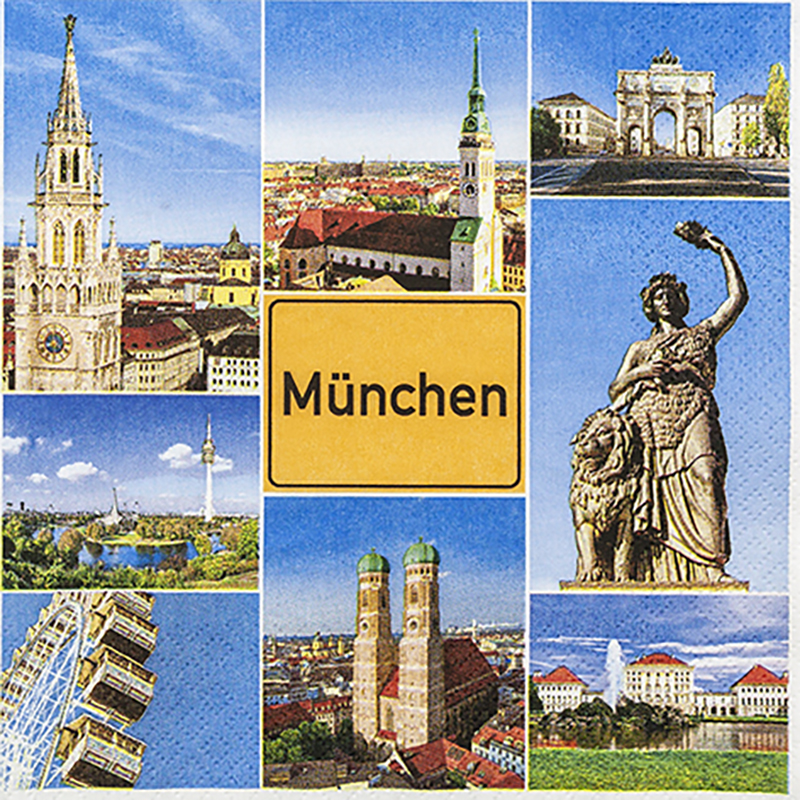 Muenchen, München, Hauptstadt Deutschland, Serviette