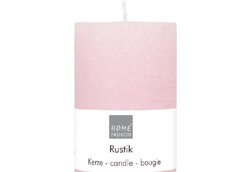 Romantische Pink, rosa Rustic Candle Kerze